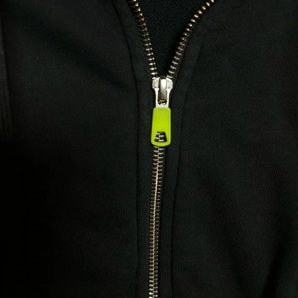 Nike Air Hooded Jacket Black Cropped XS Full Zip - Picture 4 of 8